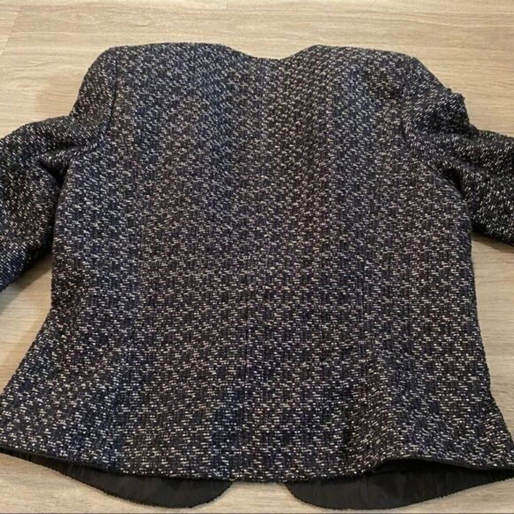 Coldwater Creek Dark Patterned Button Front 3/4 S… - image 4